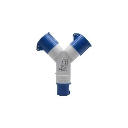 SDOPPIO CEE 220V 16A blu