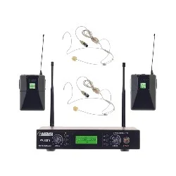 SENNHEISER - rack radiomicrofoni - 2 microfoni ad archetto