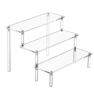 Alzata a scala in plexiglass , 3 Livelli