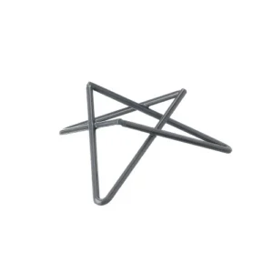 Alzata Buffet Stella 26x26 cm con Supporto in Metallo Gommato